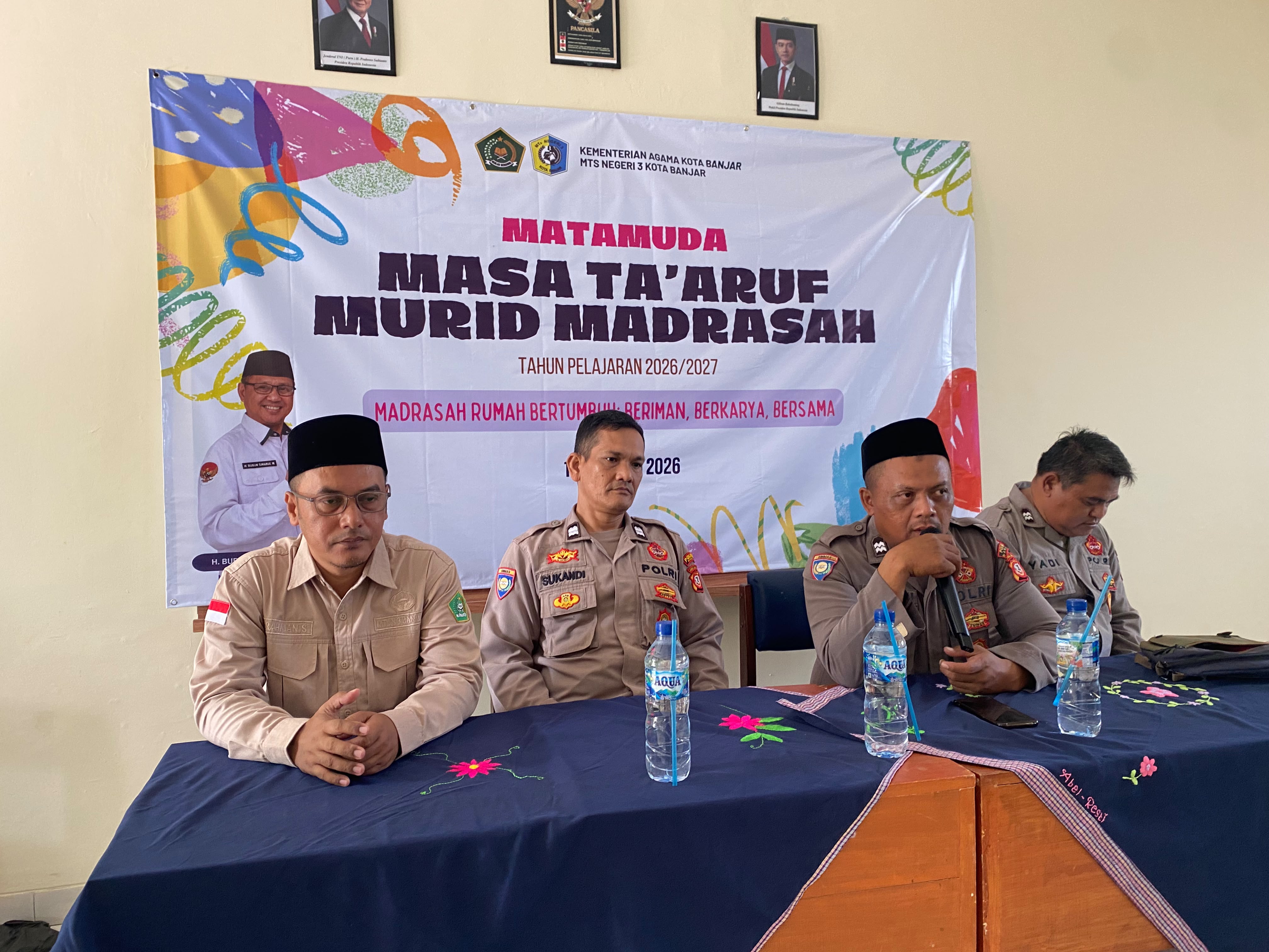 Sinergi dengan Polri, MTsN 3 Banjar Edukasi 105 Siswa Baru tentang Bahaya Perundungan